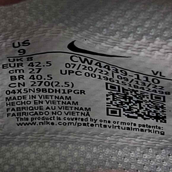 Nike Alpha Huarache 8 Pro Lax Men's White Lacrosse Cleats CW4439-110 US Sz 9 NWB - Picture 10 of 10